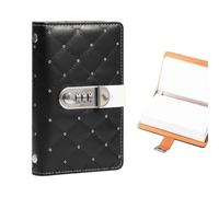 Carnet D'Épargne 100 Enveloppes à Strass et Grand Classeur, Serrure à Code | Carnet Organiseur de Factures Pour Anniversaire Noël Chèque de Paie Frais Urgences Vacances Coupons Noir