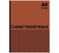 Carnet Isométrique: Cahier En Pages Isométriques Pour Dessin 3d 120 Pages Format A4 - 5 Mm