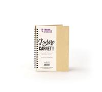 Carnet Kraft Spirales Papier Noir 130x180 Mm