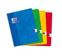 Carnet Oxford Color Life 17x22cm grands carreaux Seyès 192 pages brochées couverture carte coloris assortis