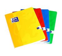 Carnet Oxford Color Life 17x22cm petits carreaux 5mm 192 pages brochées couverture carte coloris assortis