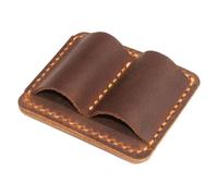 Carnet Porte-crayon | Pince À Stylo Pour Ordinateur Portable, Porte-crayon - Double Pince À Stylo, Double Pince À Stylo, Porte-stylo De Voyage En PU Vintage, Organisateur De Stylo Anti-perte