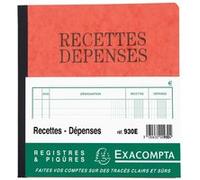 Carnet Recettes Dépenses Exacompta G
