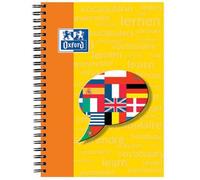 Oxford Cahier vocabulaire Color Life A5 – 96 pages, spirale, 2 colonnes, couverture carte assortie