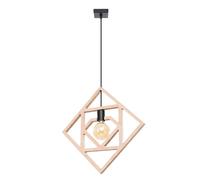 CARO 1 E27 LAMPE SUSPENDUE EN BOIS NATUREL SOLLUX SL.1757