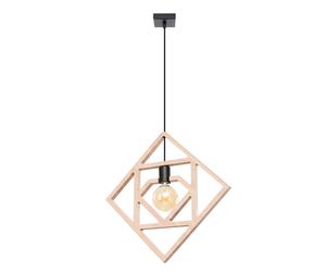 CARO 1 E27 LAMPE SUSPENDUE EN BOIS NATUREL SOLLUX SL.1757