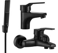 Caro R72 SET mitigeur bain et lavabo, noir (746603R72-70)