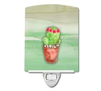 Caroline's Treasures Cactus Aquarelle Céramique Veilleuse