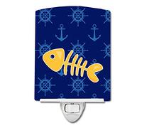 Caroline's Treasures Lampe de nuit en céramique Motif poisson