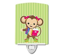 Caroline's Treasures Lampe de nuit en céramique Singe