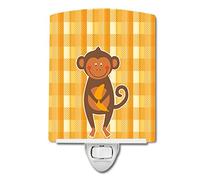 Caroline's Treasures Lampe de nuit en céramique Singe