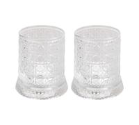 carotoe 2 pièces 280 ml verres à vin en transparents rotatifs avec sous-verres LED pour réduire le stress d ' anniversaire Verre à whisky en avec sous-verres LED Home Club Drinkware