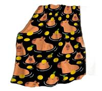 carotoe Capybaras - Couverture en Flanelle imprimée pour lit, Douce et Chaude, pour canapé, Couvre-lit, Plage, Voyage, Bureau, Couverture de répétition