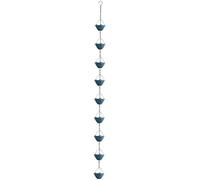carotoe Chaîne de Pluie Artisanale pour gouttières, Effet sonore Relaxant, Tasse en métal Antique, résistante intempéries, Ornement extérieur, chaîne d ' Eau décorative de Jardin