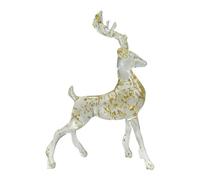 carotoe Décoration contemporaine de Rennes en résine, Figurine de cerf, Animal de Collection Debout pour Un intérieur élégant, Figurine de Rennes en résine