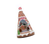 carotoe Figurine d ' Arbre de Noël Boîte à Musique en résine avec Train Rotatif pour la décoration de la Maison, d ' Anniversaire de Noël, Ensemble de Train Rotatif avec chansons