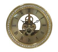 carotoe Insert d ' Horloge en Garni Or/Argent, diamètre 116mm, Squelette Transparent, tête d ' Horloge, pièces de réparation, tête de Mouvement silencieuse