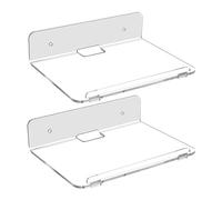 carotoe Monté étagère Murale pour Disque étagères d ' Affichage en Acrylique Transparent de Rangement Flottant pour Salle de Bain Bureau étagère Murale Organisation de Salle de Bain de