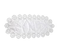 carotoe Nappe en Filet de Dentelle 40x90 cm avec Bordure en Dentelle, Couverture de Table Basse, Nappe Lavable pour Salle à Manger, Banquet de Mariage, Chemin de Table élégant