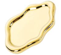 carotoe Plateau à bijoux en forme de nuages, plat à bijoux en céramique, plateau de rangement multifonctionnel pour bagues, boucles d ' oreilles et clés, accessoires élégants en forme de nuages