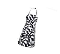 carotoe Tablier de cuisine avec animal moderne, lavable en machine, polyester résistant à l ' eau pour la cuisine à domicile, usage professionnel, tablier imprimé animal