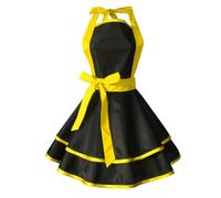 carotoe Tablier de cuisine chasuble belle chérie rétro tablier de cuisine robe à volants pour femmes filles mères cadeaux robe à volants