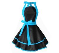 carotoe Tablier de cuisine chasuble belle chérie rétro tablier de cuisine robe à volants pour femmes filles mères cadeaux robe à volants