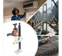Carotteuse avec support de forage pour béton - CD-S2200-180A - 2200 W - 1200 tr/min - 220 V prise UE 50 Hz - réglage en hauteur 58 cm - 1-1/4-7 UNC - rouge