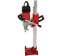 Carotteuse - Carotteuse diamantée - Diamètre de perçage 0-165 mm - 740 tr/min - 2300 W - Broche M22 - Avec support de perçage - Rouge/noir