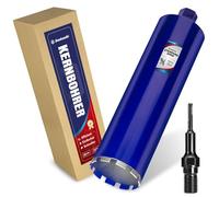 Carotteuse diamant DaduoRi 120 mm avec SDS Plus (1-1/4 pouce) - 410 mm de profondeur de coupe - Pour forage à l’eau sur béton armé, maçonnerie, pierre, brique (longueur totale 460 mm).
