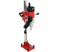 Carotteuse - Diamant - Puissance 2300 W - Vitesse de rotation 740 tr/min - Ø de perçage jusqu'à 165 mm - Broche M22 - Avec support de perçage - Rouge/Noir