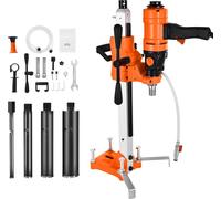 Carotteuse diamantée - Carotteuse - Diamètre de forage max. 202 mm - Moteur 1500 W - 2 vitesses 1000/2500 tr/min - Avec 4 couronnes diamantées - Pour béton, brique, pierre