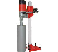 Carotteuse, moteur 2300W, profondeur de perçage réglable, rouge