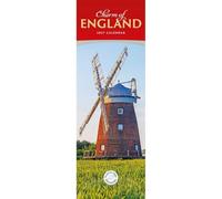 Carousel Worldwide Charm of England Calendrier mural 2027 fin sur 12 mois, scènes de campagne anglaises classiques