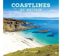 Carousel Worldwide Coastlines of Britain Calendrier mural carré 2027 sur 12 mois, photographie côtière dramatique