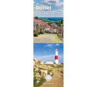 Carousel Worldwide Dorset Calendrier mural fin 2027 sur 12 mois, photographie côtière et campagne