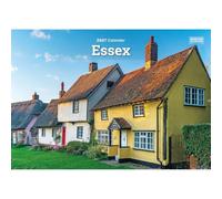 Carousel Worldwide Essex Calendrier mural 2027, format A5, calendrier mensuel sur 12 mois, photographie Essex en couleur