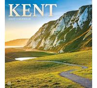 Carousel Worldwide Kent Calendrier mural carré 2027 sur 12 mois, paysage du jardin d'Angleterre