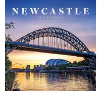 Carousel Worldwide Newcastle Calendrier mural carré 2027, 12 mois, photographie de ville emblématique