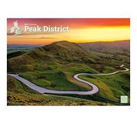 Carousel Worldwide Peak District Calendrier mural 2027, format A4, calendrier mensuel sur 12 mois, photographie de parc national panoramique