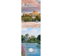 Carousel Worldwide Thames & Chilterns Calendrier mural fin 2027 sur 12 mois, paysage de rivière et de campagne