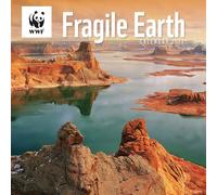Carousel Worldwide WWF Fragile Earth 2027 Calendrier mural carré, 12 mois, photographie de sensibilisation à l'environnement