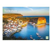 Carousel Worldwide Yorkshire Calendrier mural 2027, format A4, calendrier mensuel sur 12 mois, photographie du Yorkshire en couleur
