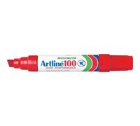 Carpentras Sign Marqueur "100" Permanent Indélébile Pointe Biseautée 7,5 & 12 Mm Rouge
