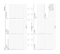 Carpentras Sign Recharge Calendrier Format Personal, 1 Semaine Sur 2 Pages, En Anglais,Blanc