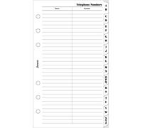 Carpentras Sign Recharge Index Alphabétique Format Personal Blanc
