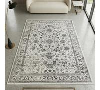 CARPETIA Magnifique Tapis d'Orient - Design décoré de Fleurs - en crème, 120 x 170 cm