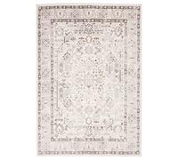 Carpeto Grand Tapis Salon 200x300cm Crème Classique Oriental Doux Décoratif | Tapis pour Chambre Salle à Manger Bureau Entrée Beige Chauffage au Sol Facile D'entretien Résistant aux Détergents Esthétique