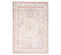 Carpeto Grand Tapis Salon 200x300cm Crème Orange Classique Oriental Doux | Tapis pour Chambre Salle à Manger Bureau Entrée Beige Chauffage au Sol Facile D'entretien Résistant aux Détergents Esthétique
