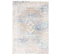 Carpeto Grand Tapis Salon 240x330cm Crème Anthracite Classique Oriental | Tapis pour Chambre Salle à Manger Bureau Entrée Beige Doux Chauffage au Sol Facile D'entretien Résistant aux Détergents